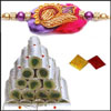 Fancy Rakhi  + 500gms Kaju Pista Roll Sweet - Click here to View more details about this Product